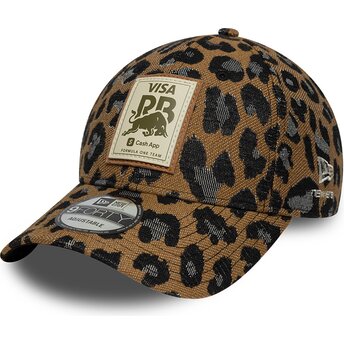 Gorra curva leopardo ajustable para mujer 9FORTY de Racing Bulls F1 Team Formula 1 de New Era