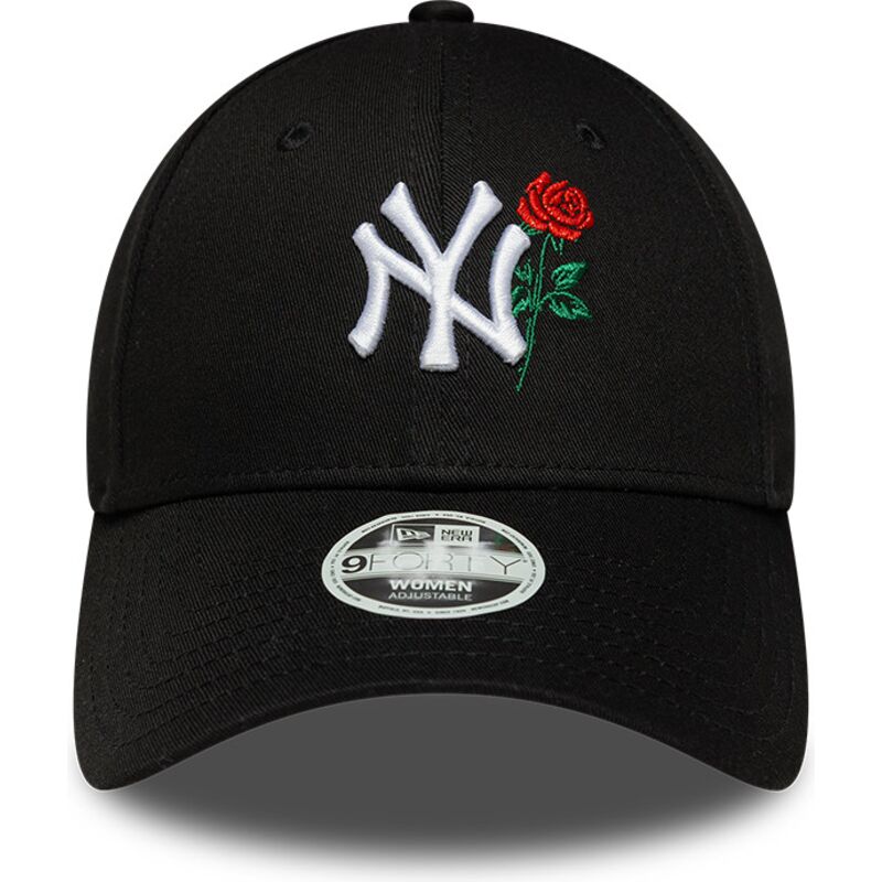gorra-curva-negra-ajustable-para-mujer-9forty-flower-icon-de-new-york-yankees-mlb-de-new-era