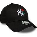 gorra-curva-negra-ajustable-para-mujer-9forty-flower-icon-de-new-york-yankees-mlb-de-new-era