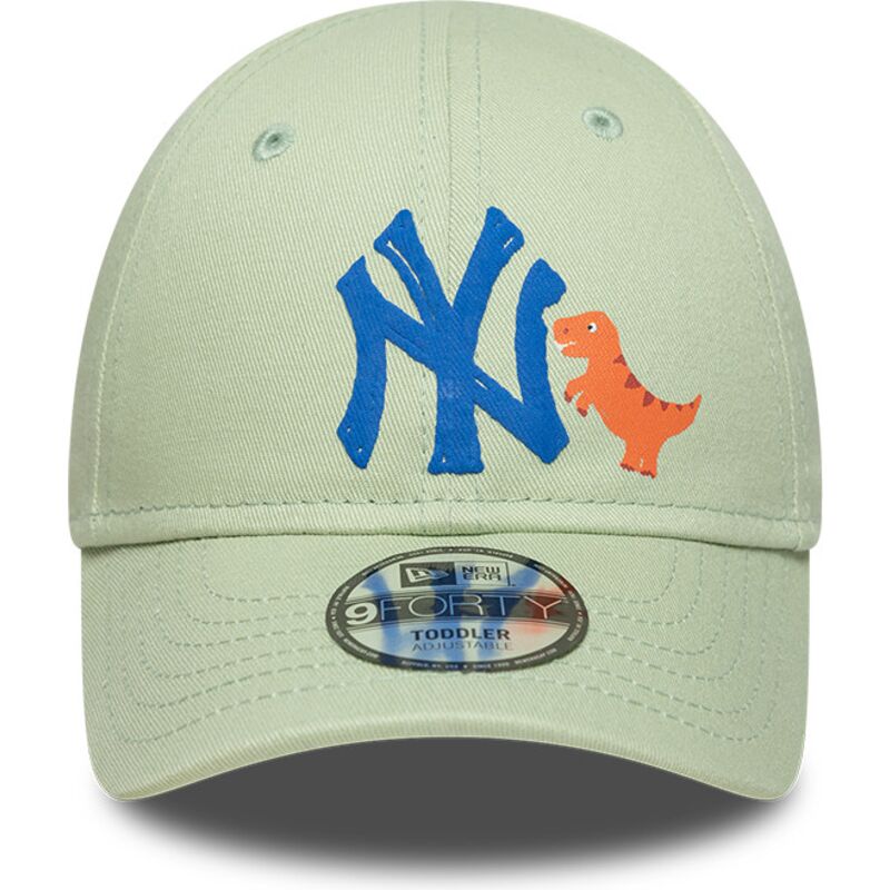 new-era-curved-brim-youth-blue-logo-9forty-dino-icon-new-york-yankees-mlb-green-adjustable-cap