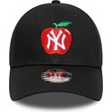 gorra-curva-negra-ajustable-para-nino-9forty-fruit-icon-apple-de-new-york-yankees-mlb-de-new-era