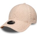 gorra-curva-rosa-snapback-para-nino-con-logo-rosa-9forty-m-crown-winter-borg-de-new-york-yankees-mlb-de-new-era