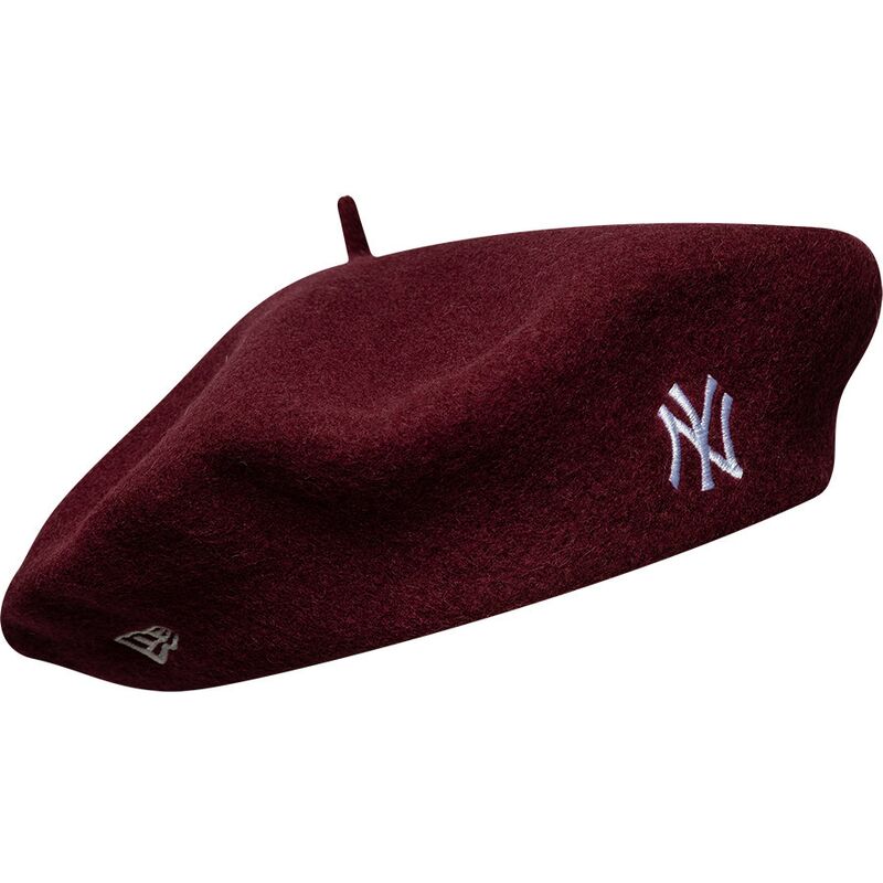 boina-granate-roja-wool-script-de-new-york-yankees-mlb-de-new-era