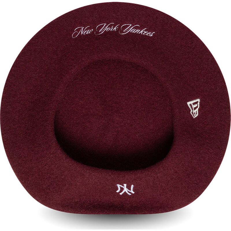 boina-granate-roja-wool-script-de-new-york-yankees-mlb-de-new-era