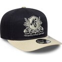 new-era-curved-brim-19twenty-washed-graphic-navy-blue-and-beige-adjustable-cap