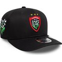 gorra-curva-negra-snapback-9seventy-stretch-snap-lily-de-rugby-club-toulonnais-french-rugby-federation-ffr-de-new-era