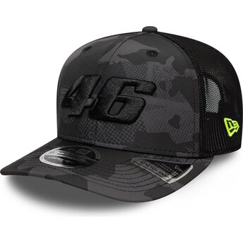 New Era 9SEVENTY Stretch Snap Valentino Rossi VR46 MotoGP Camouflage and Black Trucker Hat
