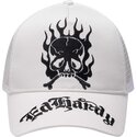 gorra-trucker-blanca-gothic-skull-in-flames-de-ed-hardy