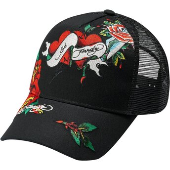 Gorra trucker negra Love Ed de Ed Hardy