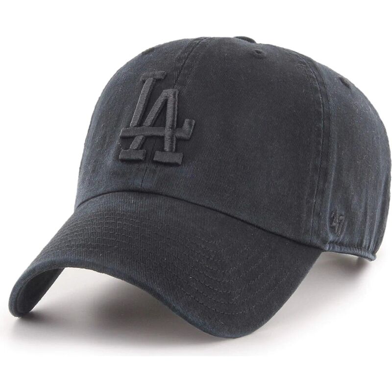 gorra-curva-negra-ajustable-con-logo-negro-clean-up-tonal-de-los-angeles-dodgers-mlb-de-47-brand