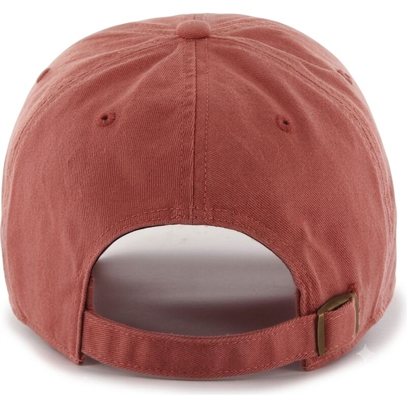 47-brand-curved-brim-clean-up-no-loop-label-island-red-new-york-yankees-mlb-light-red-adjustable-cap 47-brand-curved-brim-clean-up-no-loop-label-island-red-new-york-yankees-mlb-light-red-adjustable-cap