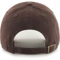 47-brand-curved-brim-clean-up-no-loop-label-los-angeles-dodgers-mlb-brown-adjustable-cap