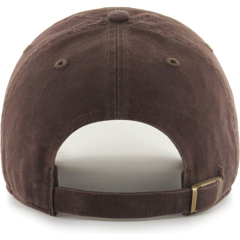 47-brand-curved-brim-clean-up-no-loop-label-los-angeles-dodgers-mlb-brown-adjustable-cap
