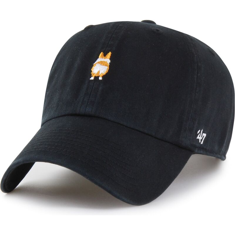 gorra-curva-negra-ajustable-clean-up-base-runner-icon-dog-de-47-brand