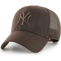 gorra-trucker-marron-con-logo-marron-mvp-branson-de-new-york-yankees-mlb-de-47-brand