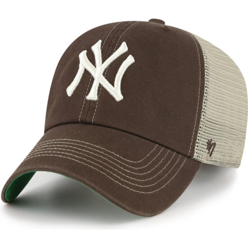 gorra-trucker-marron-oscuro-clean-up-trawler-de-new-york-yankees-mlb-de-47-brand