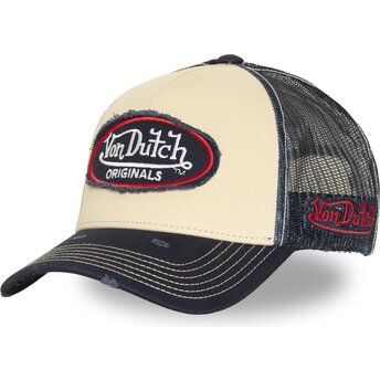Gorra trucker azul marino y beige URB02 de Von Dutch