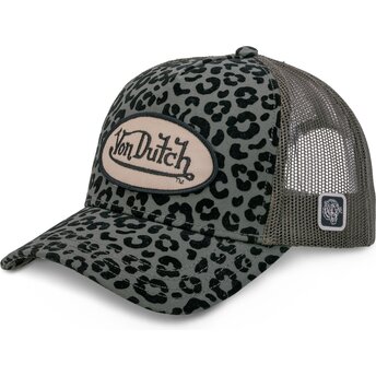 Von Dutch VEKLE Leopard Trucker Hat
