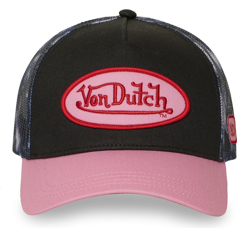 von-dutch-space-black-and-pink-trucker-hat von-dutch-space-black-and-pink-trucker-hat