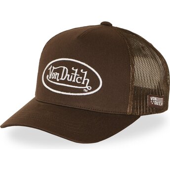 Gorra trucker marrón ajustable LOFB51 de Von Dutch