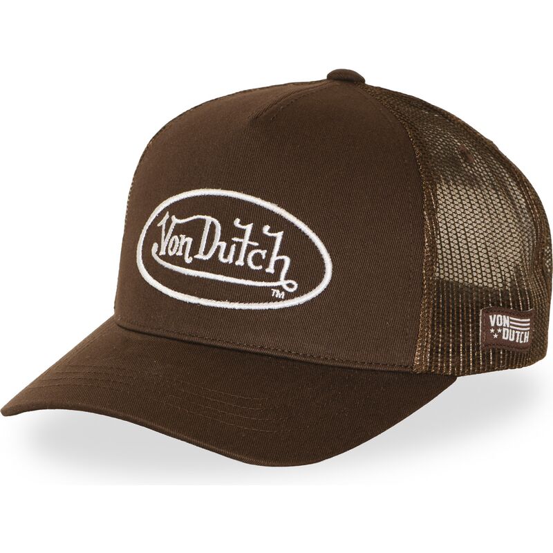 gorra-trucker-marron-ajustable-lofb51-de-von-dutch gorra-trucker-marron-ajustable-lofb51-de-von-dutch