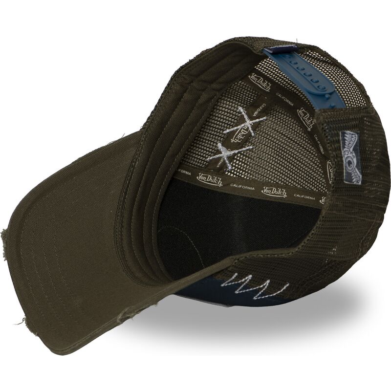 von-dutch-used-14-navy-blue-and-green-trucker-hat von-dutch-used-14-navy-blue-and-green-trucker-hat