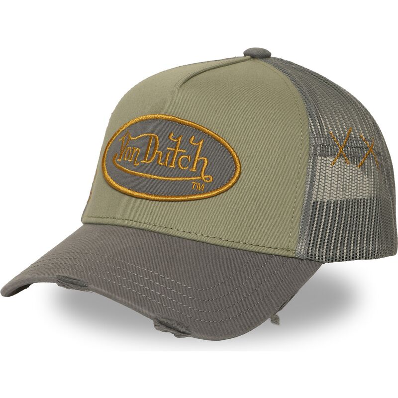 von-dutch-used-15-green-and-grey-trucker-hat