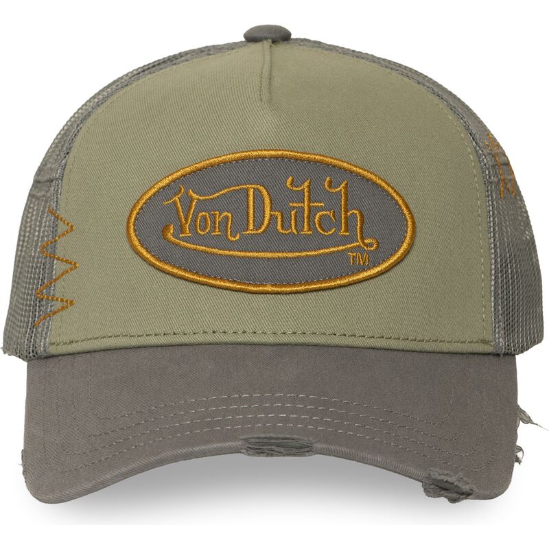 von-dutch-used-15-green-and-grey-trucker-hat