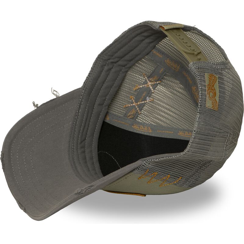 von-dutch-used-15-green-and-grey-trucker-hat