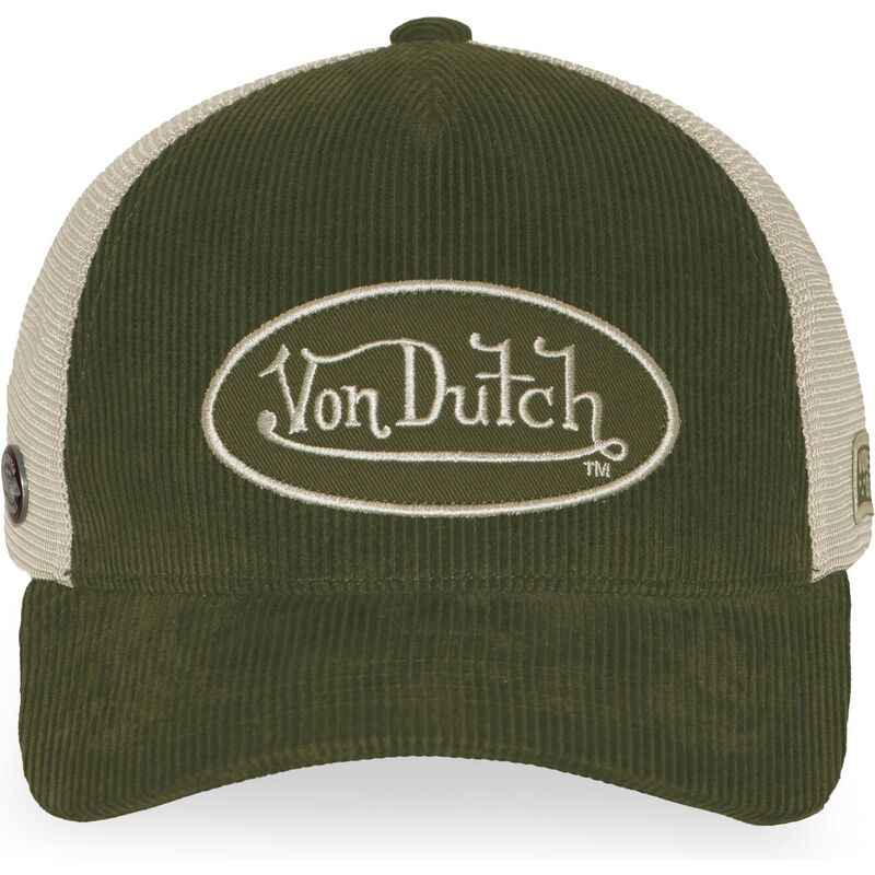 gorra-trucker-verde-y-beige-ajustable-lof-b47-de-von-dutch