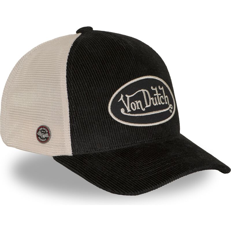 gorra-trucker-negra-y-beige-ajustable-lof-b50-de-von-dutch gorra-trucker-negra-y-beige-ajustable-lof-b50-de-von-dutch