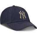 gorra-curva-azul-marino-ajustable-con-logo-beige-fathers-day-club-unstructured-organic-cotton-de-new-york-yankees-mlb-de-nike