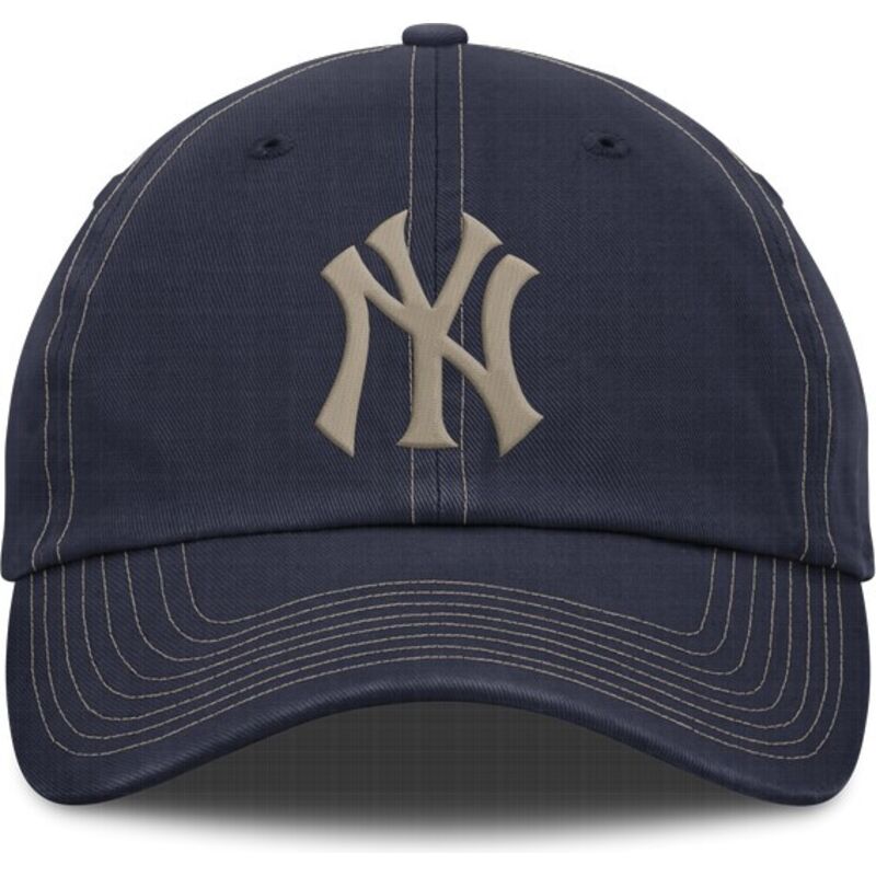gorra-curva-azul-marino-ajustable-con-logo-beige-fathers-day-club-unstructured-organic-cotton-de-new-york-yankees-mlb-de-nike gorra-curva-azul-marino-ajustable-con-logo-beige-fathers-day-club-unstructured-organic-cotton-de-new-york-yankees-mlb-de-nike