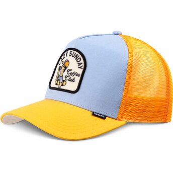 Djinns HFT Skaterboy Blue and Yellow Trucker Hat
