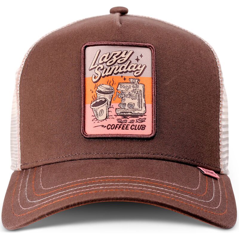 djinns-hft-lscc-funky-patch-brown-and-beige-trucker-hat djinns-hft-lscc-funky-patch-brown-and-beige-trucker-hat