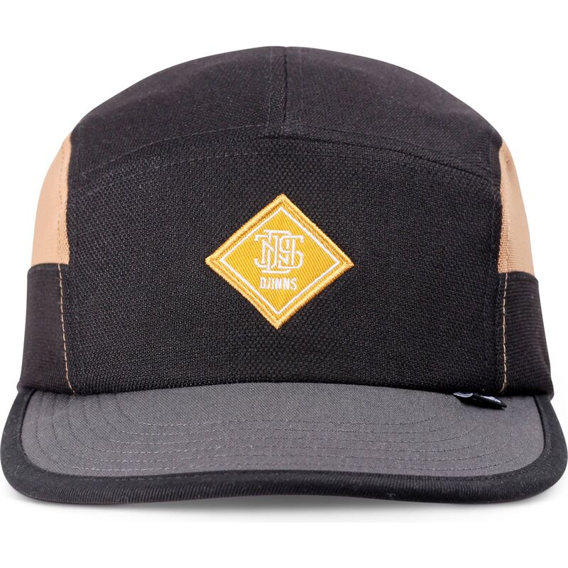 gorra-curva-negra-y-beige-ajustable-soft-finefine-mesh-de-djinns gorra-curva-negra-y-beige-ajustable-soft-finefine-mesh-de-djinns