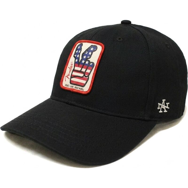 gorra-curva-negra-ajustable-hepcat-de-fender-de-american-needle