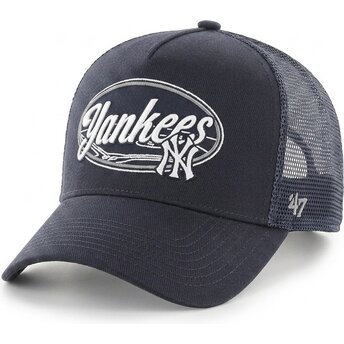 Gorra trucker azul marino ajustable Enfield Offside DT de New York Yankees MLB de 47 Brand