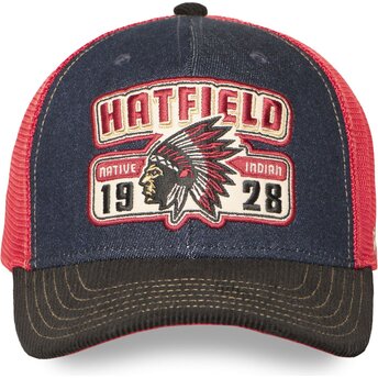 Gorra trucker azul marino, roja y negra SEMI NAT de Hatfield