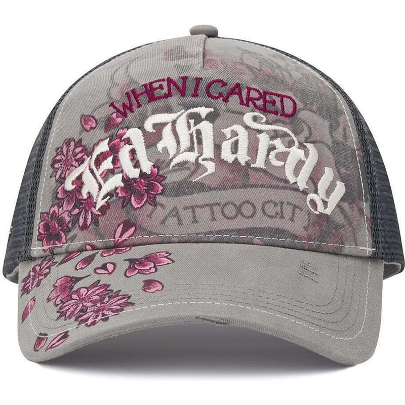 gorra-trucker-gris-floral-tattoo-city-vintage-wash-de-ed-hardy