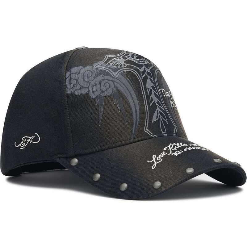 ed-hardy-curved-brim-storming-rose-washed-black-adjustable-cap ed-hardy-curved-brim-storming-rose-washed-black-adjustable-cap