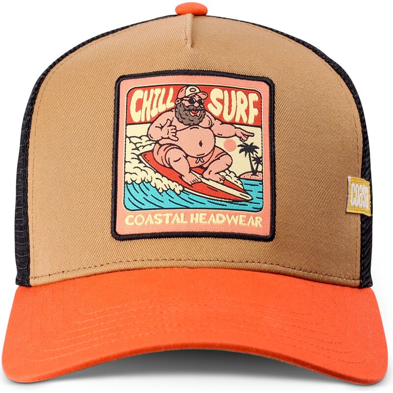 gorra-trucker-marron-y-naranja-hft-chill-surf-de-coastal