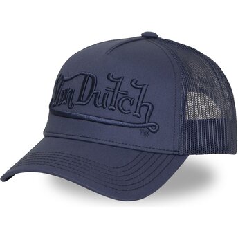 Von Dutch EMB09 Navy Blue Trucker Hat