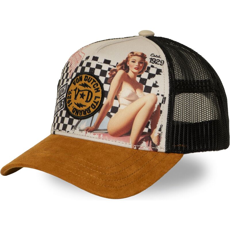 gorra-trucker-marron-subl23-de-von-dutch