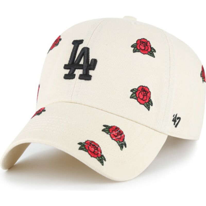 gorra-curva-beige-ajustable-clean-up-scatter-de-los-angeles-dodgers-mlb-de-47-brand