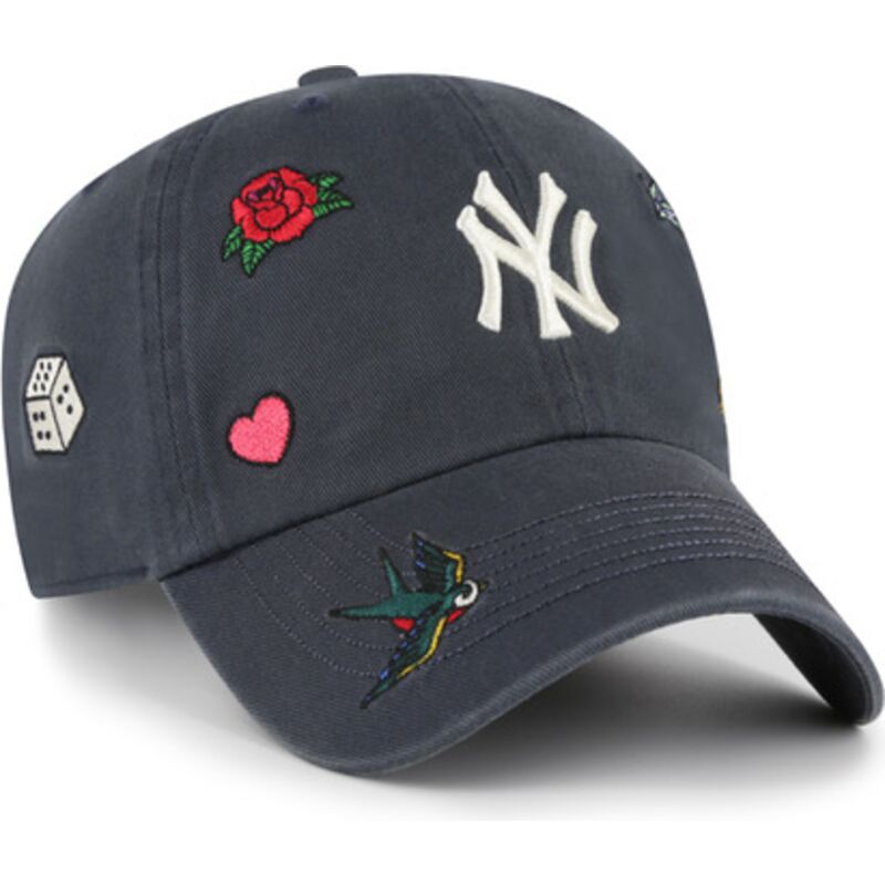 gorra-curva-azul-marino-ajustable-clean-up-multi-scatter-de-new-york-yankees-mlb-de-47-brand gorra-curva-azul-marino-ajustable-clean-up-multi-scatter-de-new-york-yankees-mlb-de-47-brand
