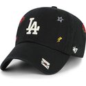 gorra-curva-negra-ajustable-clean-up-multi-scatter-de-los-angeles-dodgers-mlb-de-47-brand