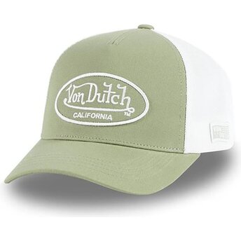 Gorra trucker verde y blanca ajustable LOF B29B de Von Dutch