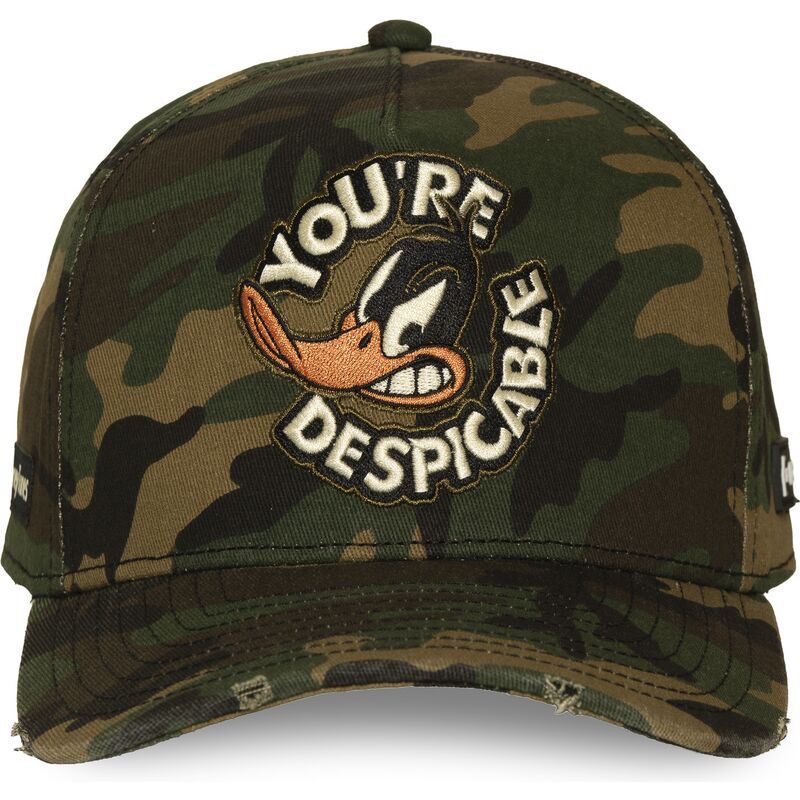 capslab-curved-brim-daffy-duck-loo14-des-looney-tunes-camouflage-snapback-cap