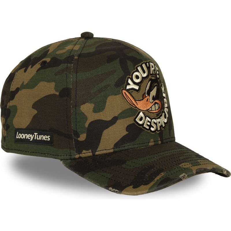 capslab-curved-brim-daffy-duck-loo14-des-looney-tunes-camouflage-snapback-cap